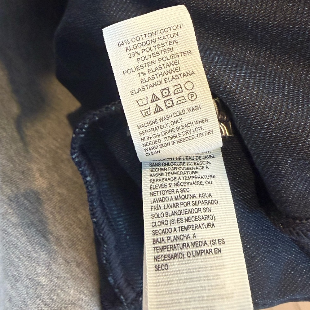 Lucky Brand Dark Knit Denim Kimono Wrap Jacket - Picture 8 of 8